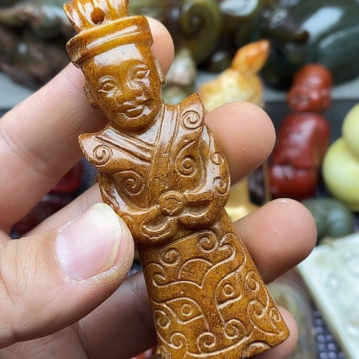 未镶嵌蛇纹石玉颈饰