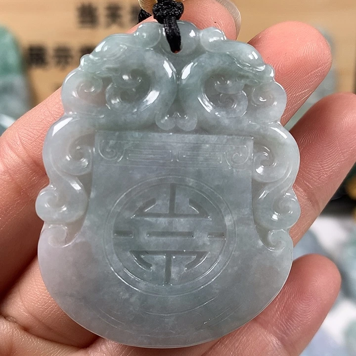 翡翠未镶嵌颈饰仿古龙行天下福利