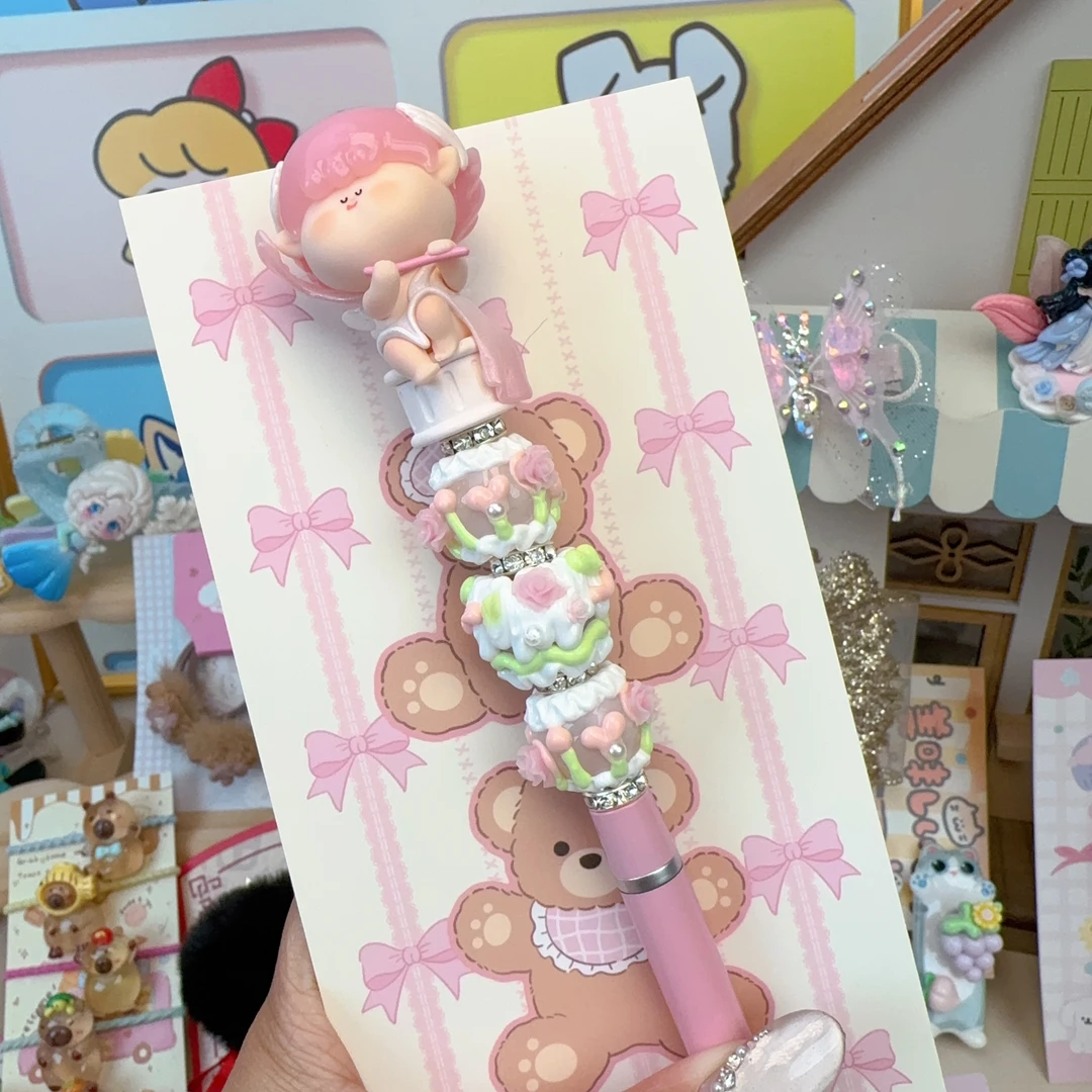 【DIY串珠娃娃笔】可爱娃娃串珠手绘珠DIY创意笔