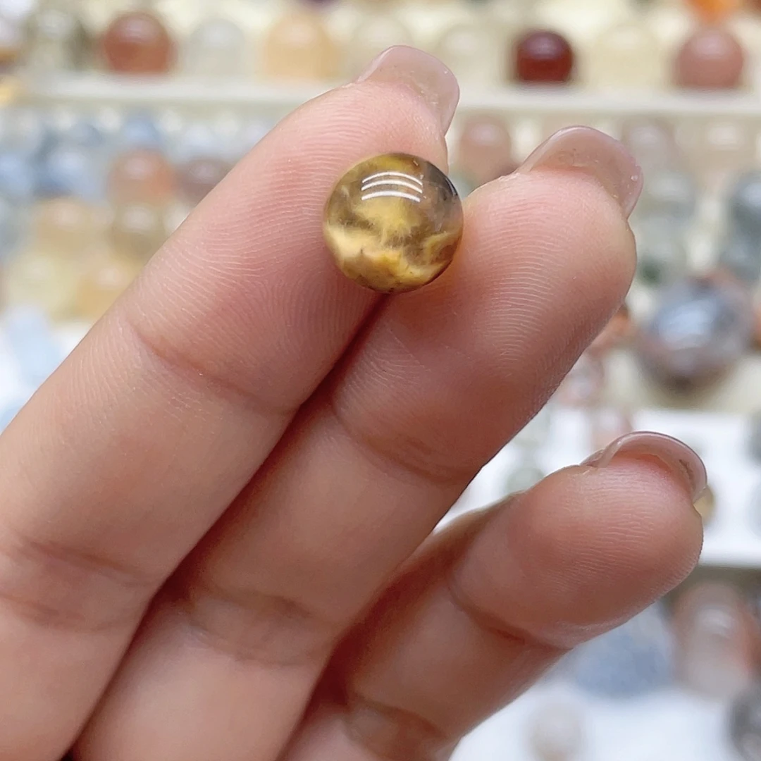 水晶兔毛团圆珠9.6mm未镶嵌?***?