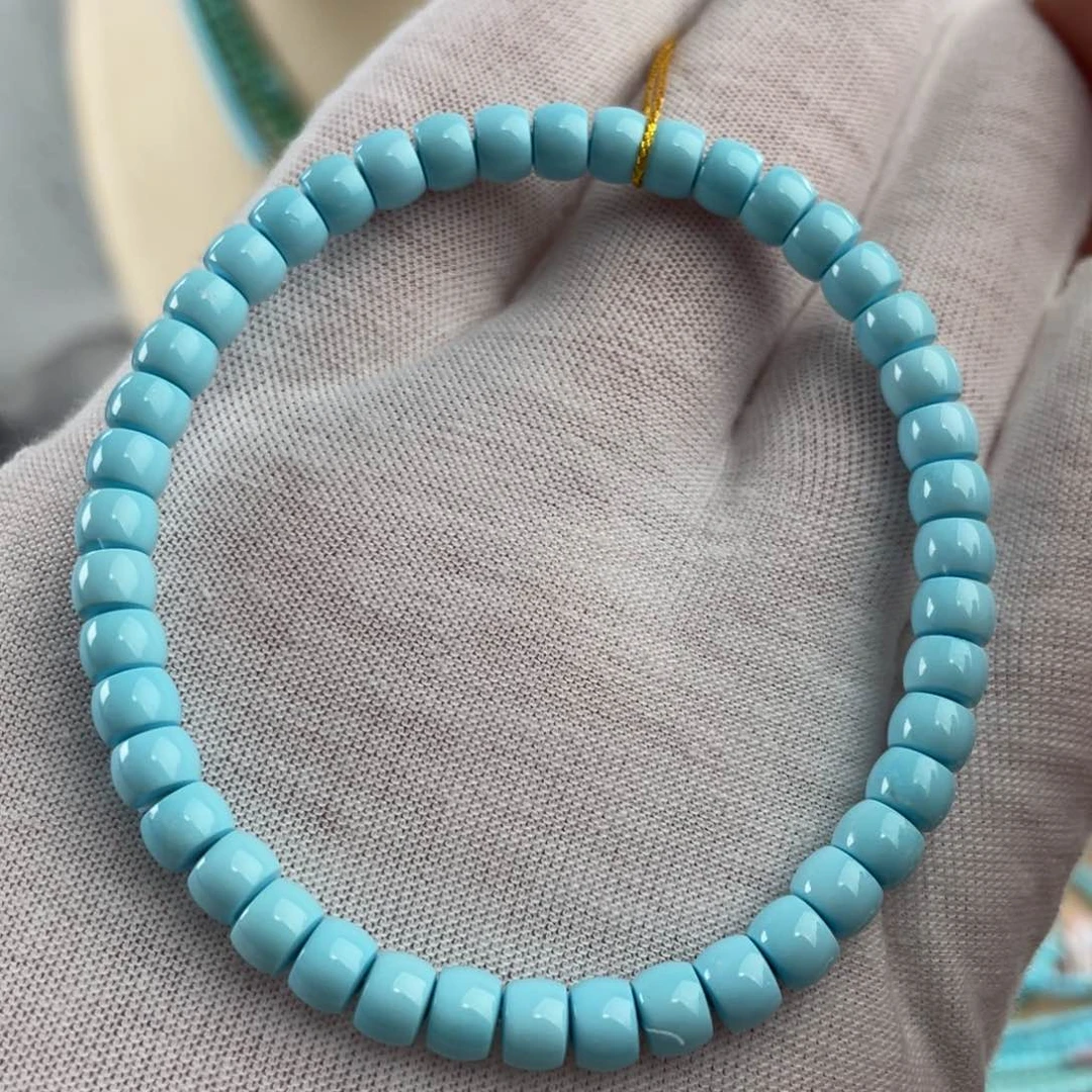 绿松石手链未镶嵌云盖寺精品高端卡5.5