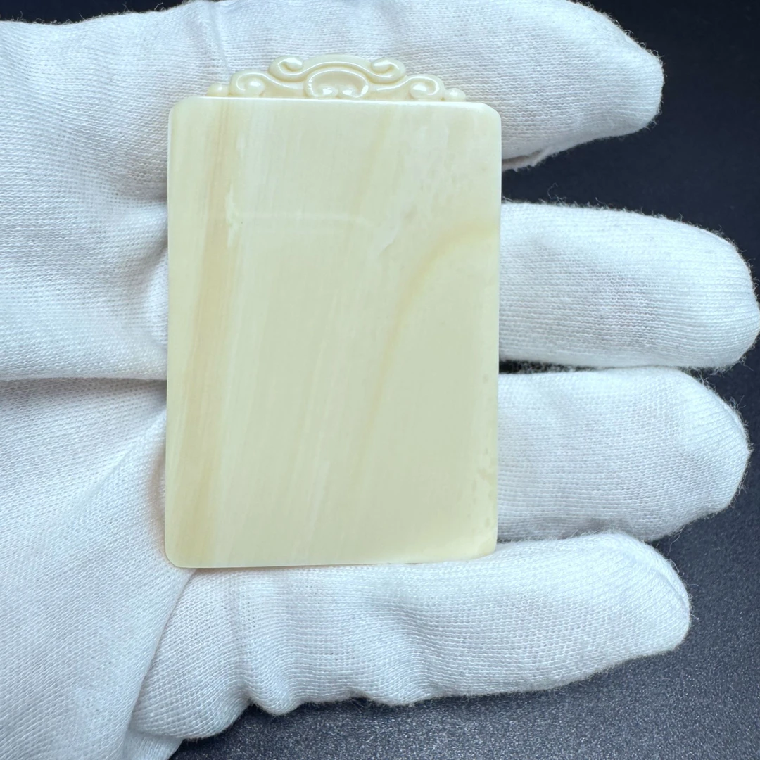 【猛犸兄弟】DW200天然猛犸牙精品冰料无事牌