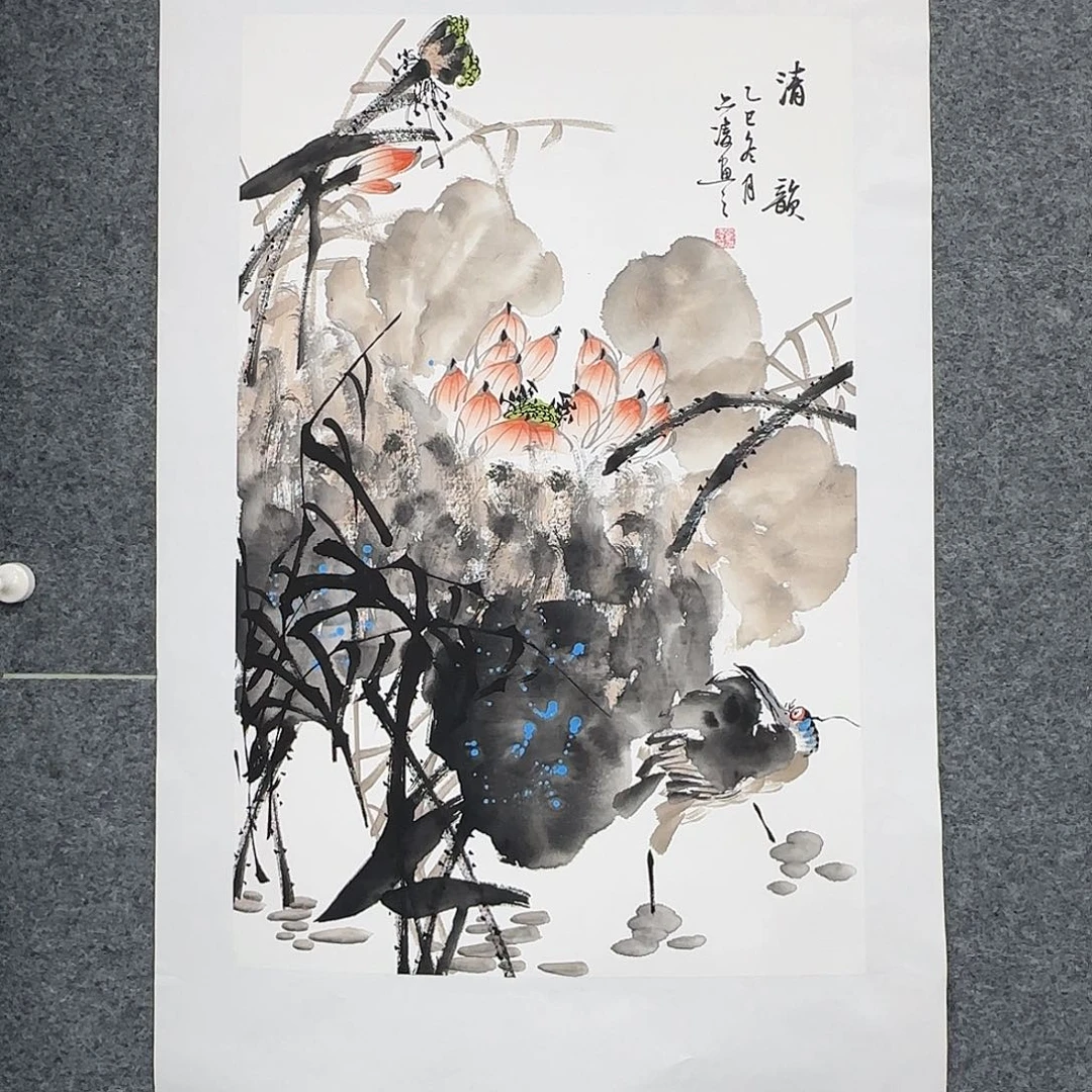 国画68*45纯手绘刘亦凌