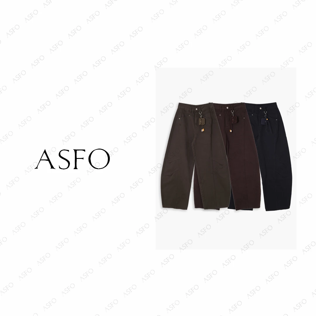【AS开挂牛】25新加厚显瘦遮肉附挂件休闲弯刀牛仔裤AS25DNZK00751
