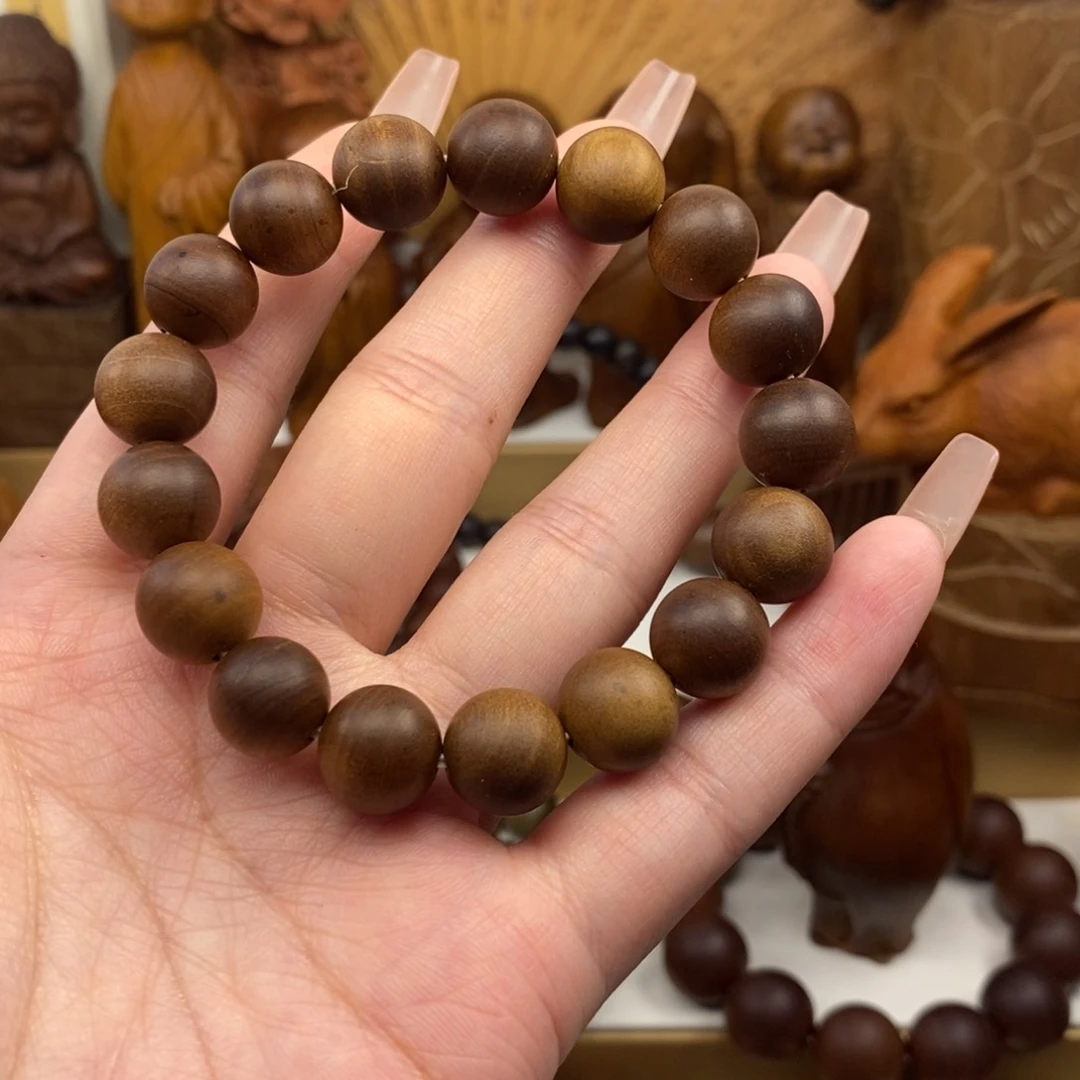 檀香木手串/手链老山檀红1.2奶香瑕疵