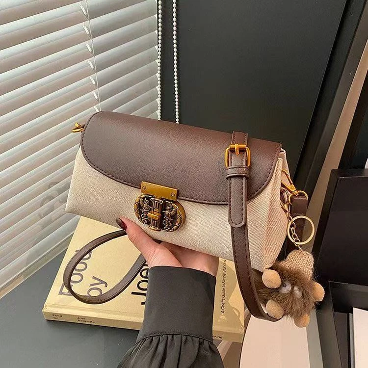 简约小众秋冬小方包横款斜挎包