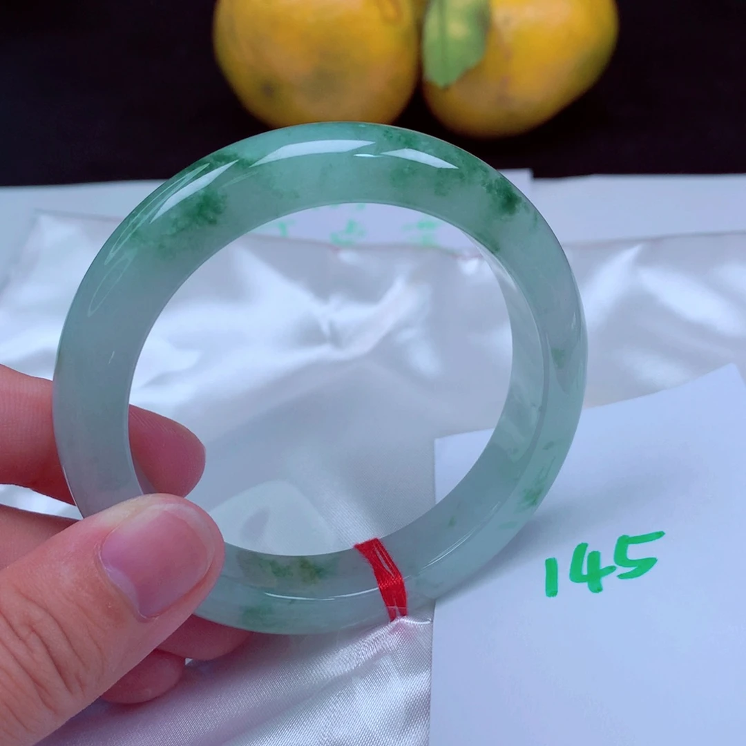 未镶嵌手镯翡翠缅甸天然A货翡翠手镯57.1