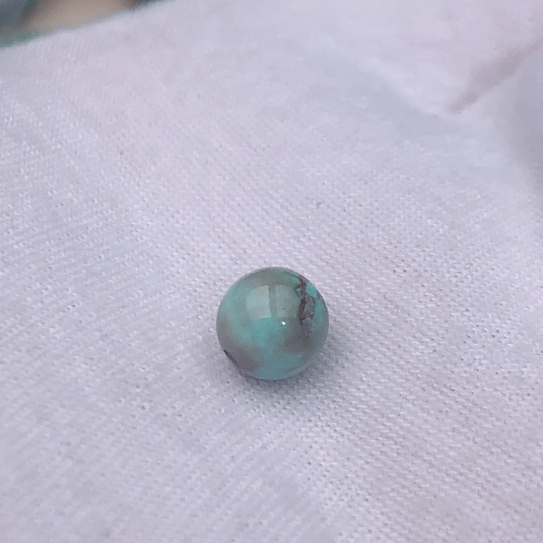 未镶嵌绿松石珠宝奇石特色绿松石圆珠