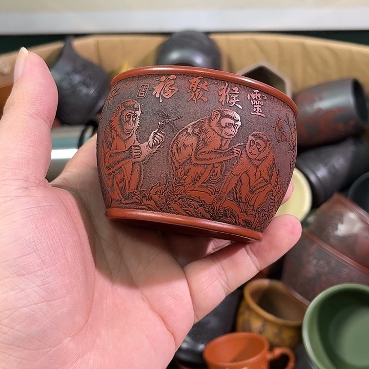 茶杯紫砂全手工紫砂主人杯