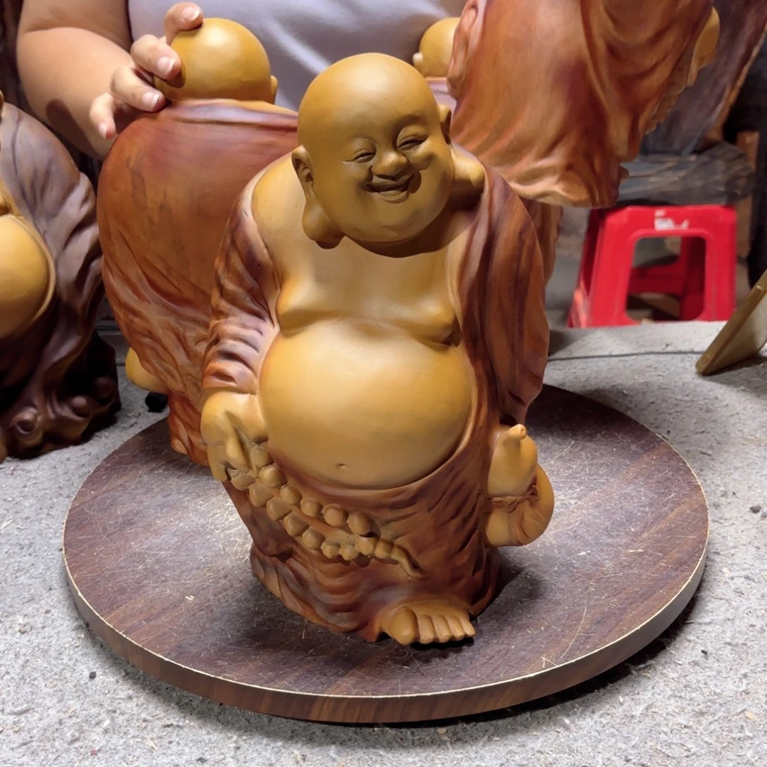 越****香樟木葫芦弥勒佛