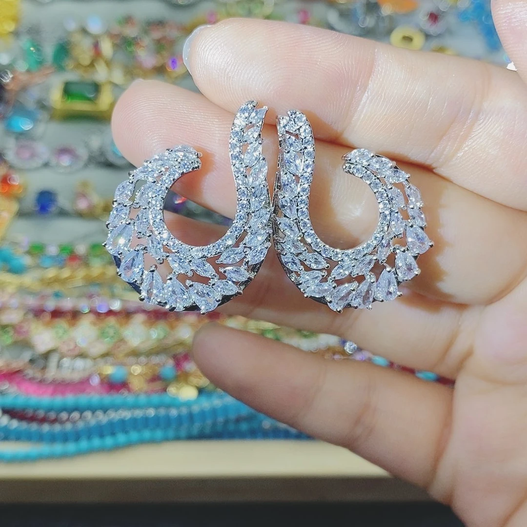 【闪购商品】银S925镶嵌耳饰托帕石