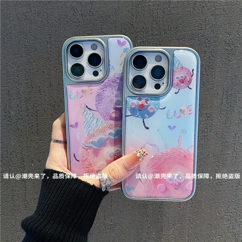 电镀大孔相框滴胶适用苹果iPhone16/华为荣耀/小米手机壳pura70潮
