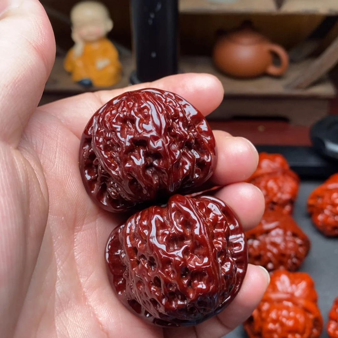 吊坠文玩核桃40白狮子