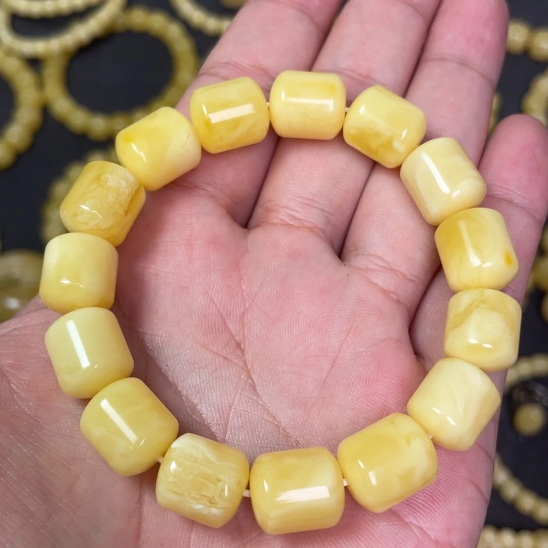 蜜蜡未镶嵌裸石蜜蜡手串11.5mm