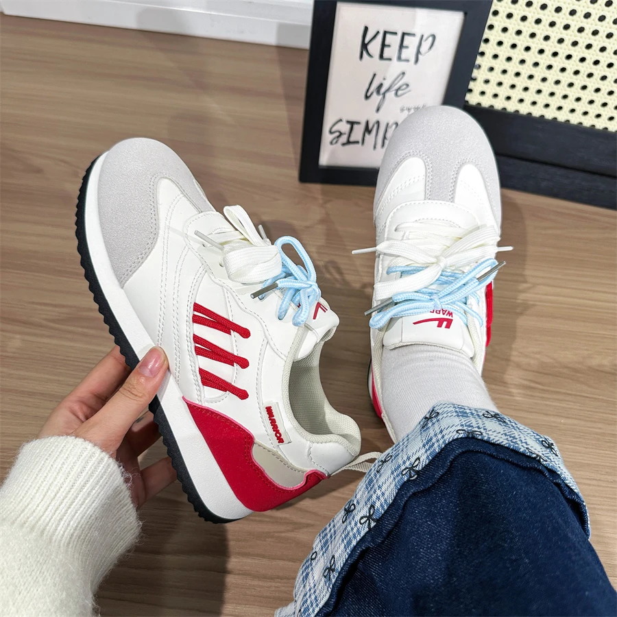 Warrior/回力女鞋韩系百搭板鞋女款新款软厚底时尚休闲小白鞋女