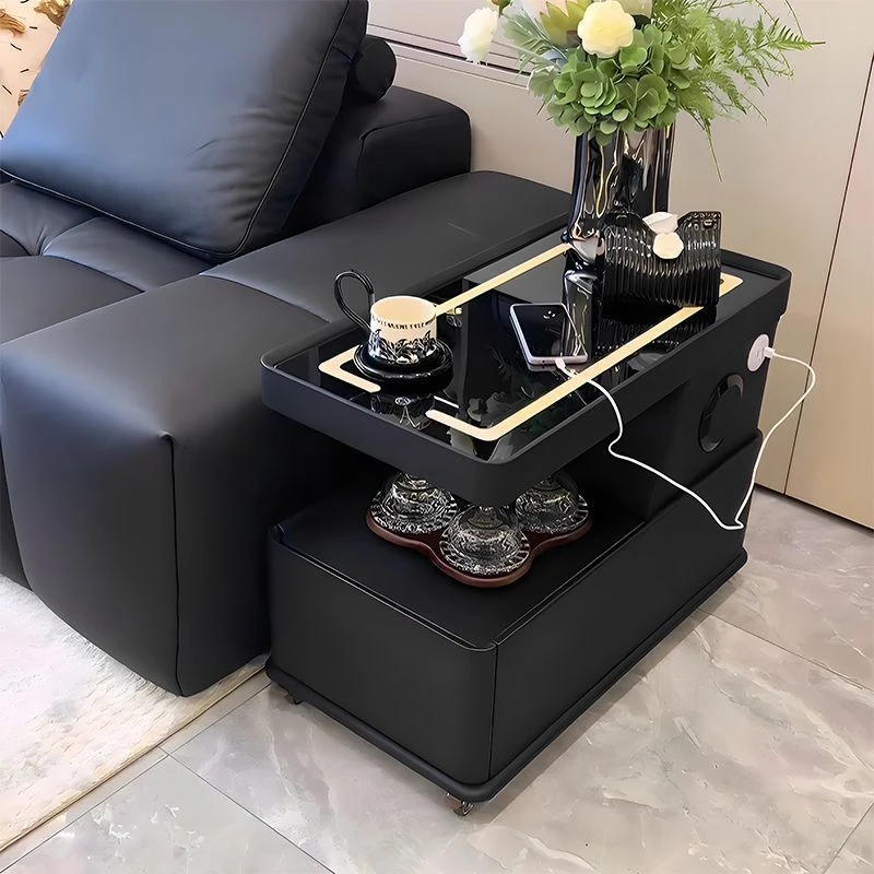 可移动茶几小户型现代简约边柜桌子客厅家用极简新款角几边几推车