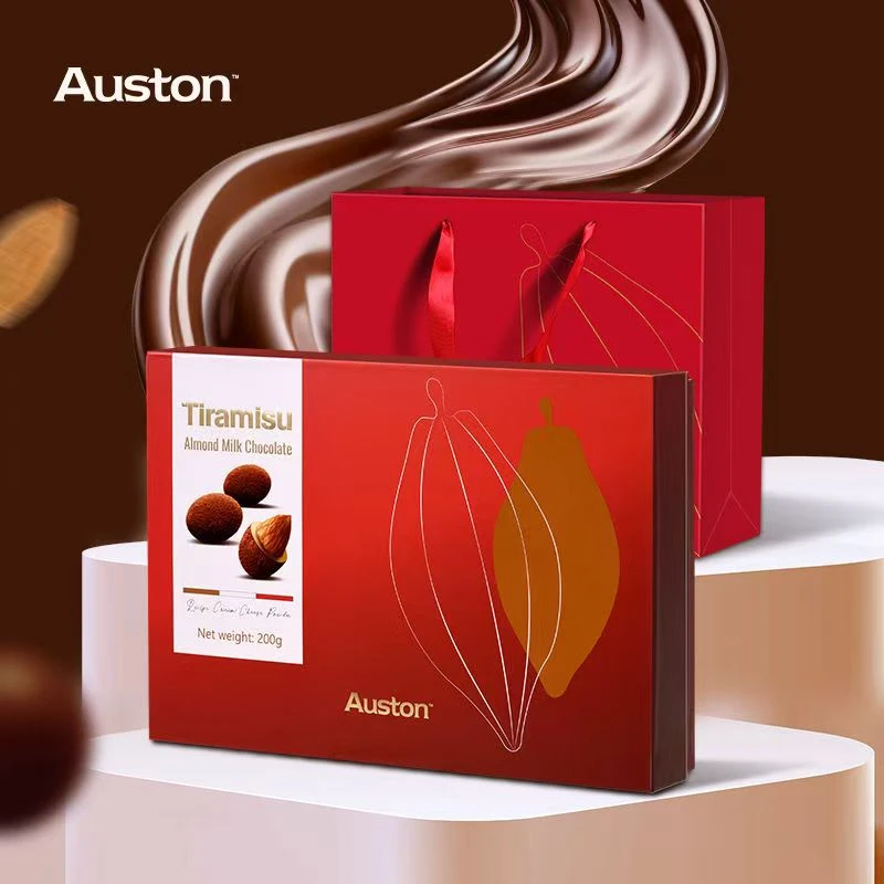 Auston提拉米苏味扁桃仁黑巧克力200g