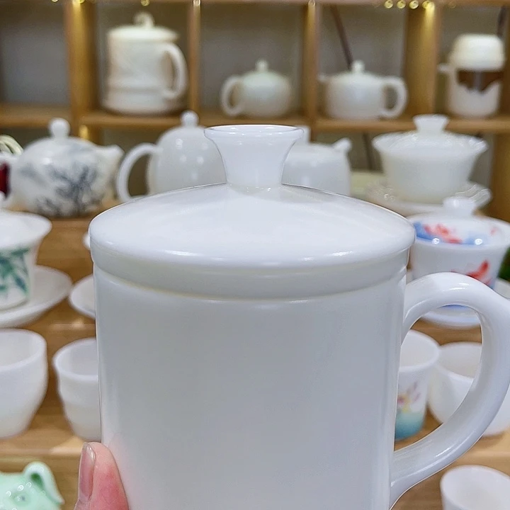 高冰素烧三件套办公杯400J****༉