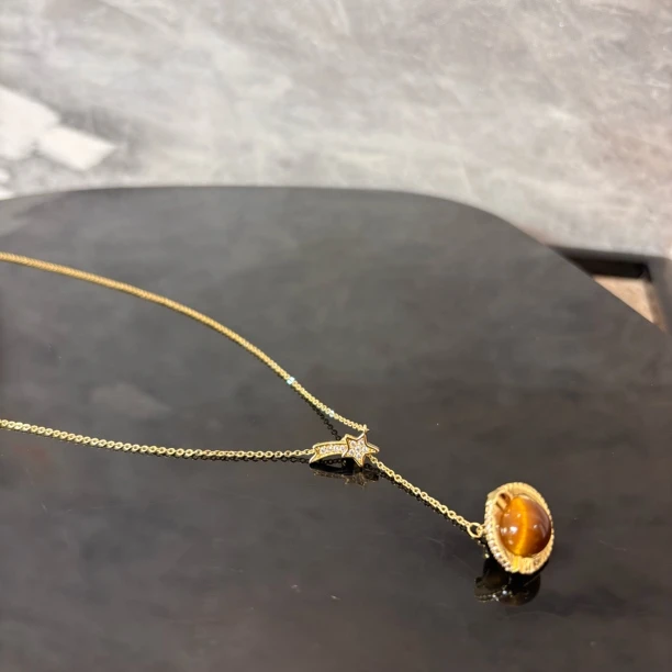 铜合金项链 地球星星项链XL2324