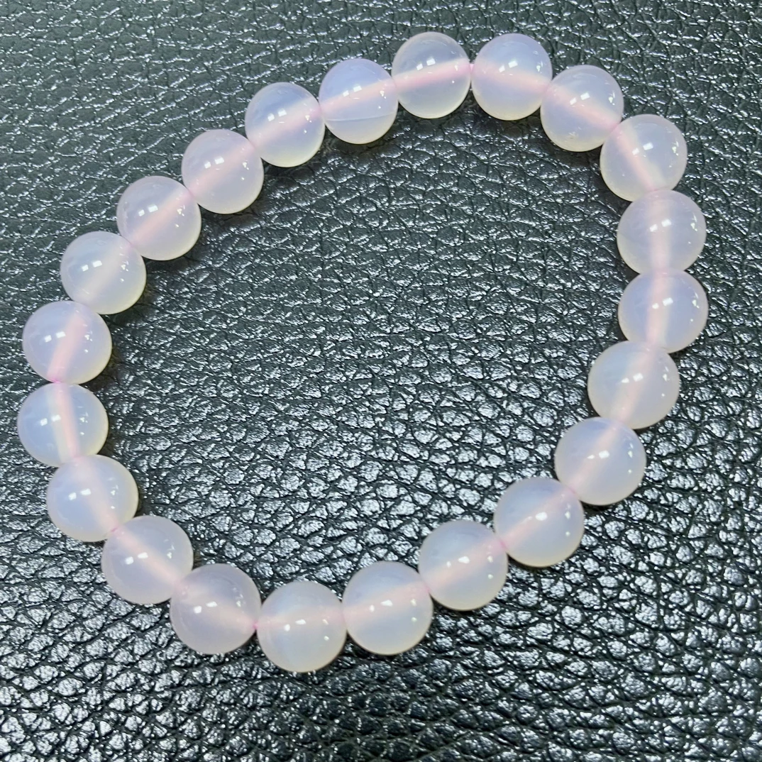 粉玛瑙 手串直径卡8