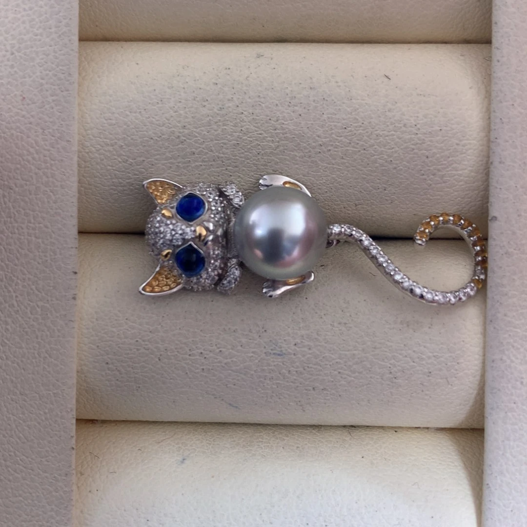 海水珍珠颈饰银S925镶嵌