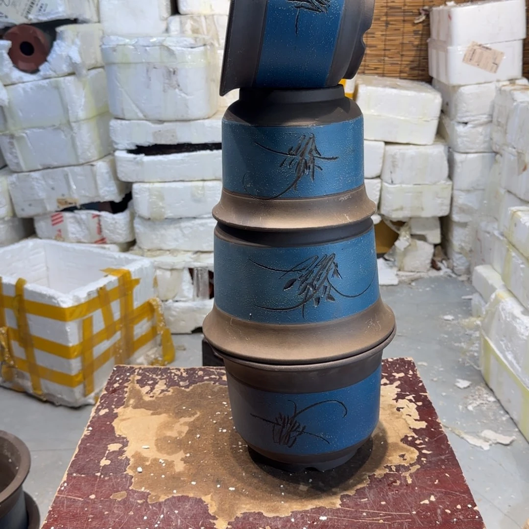 紫砂花盆口径18.12/14.10口径