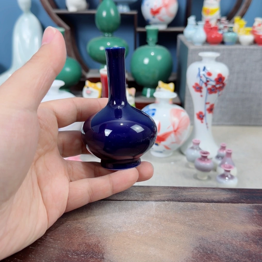 陶瓷手工小花器摆件