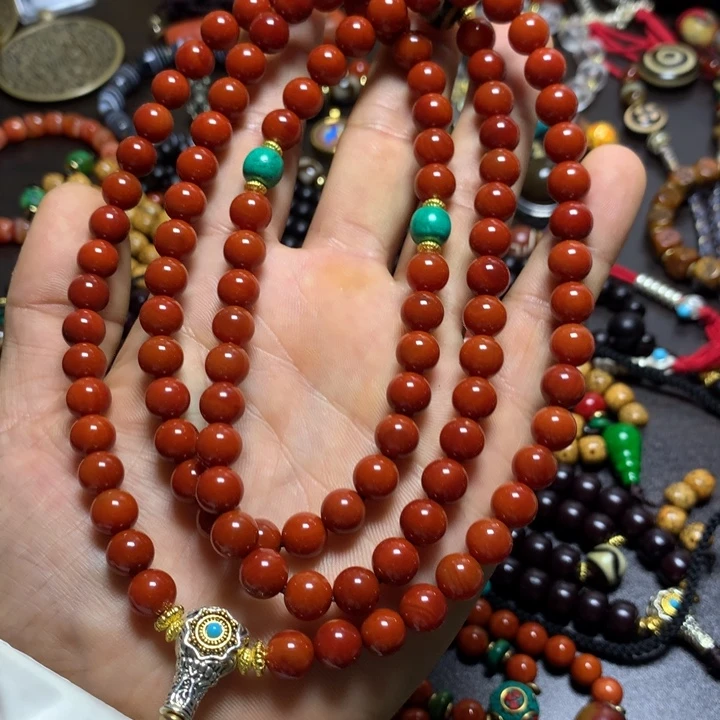 玛瑙/玉髓合金颈饰