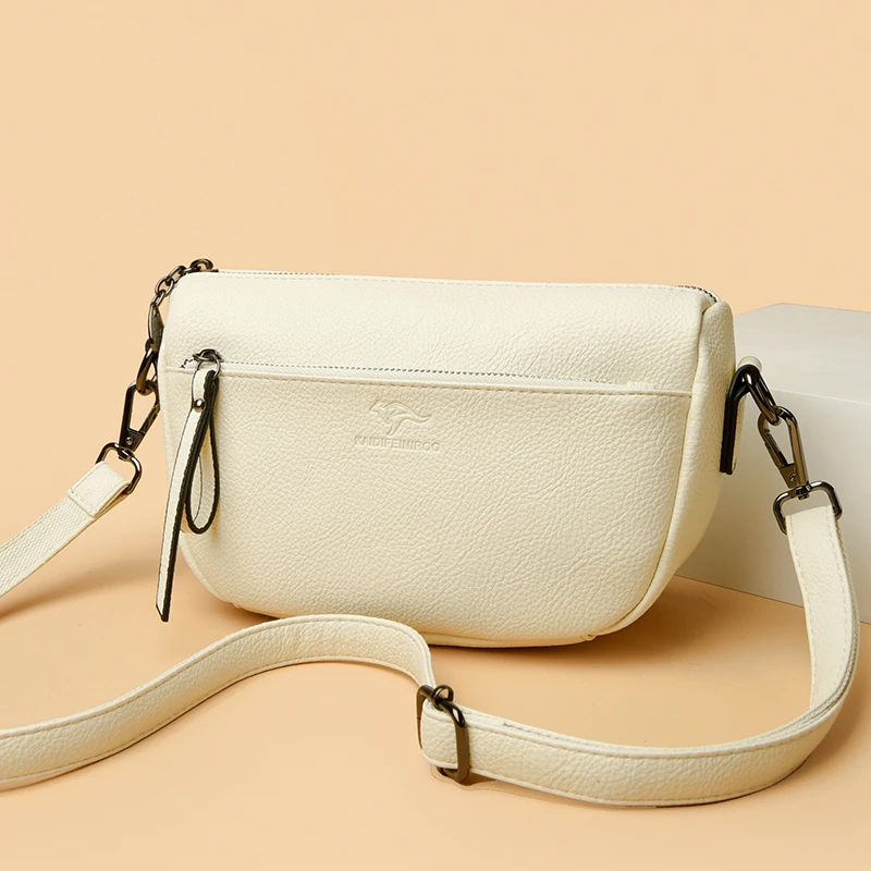 玫瑰袋鼠女包2025新款皮包时尚单肩斜挎包高级感小方包通勤单肩包