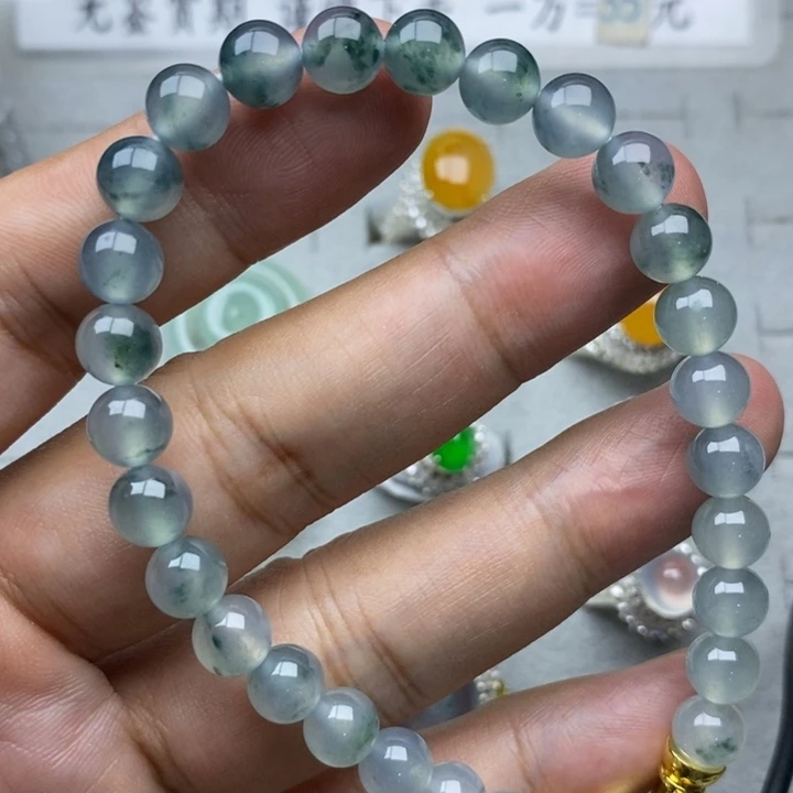 未镶嵌定制翡翠高冰7.5mm