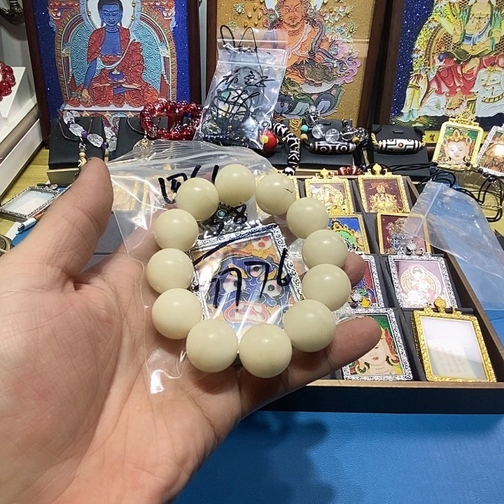 四***达白玉菩提手串77766男女同款