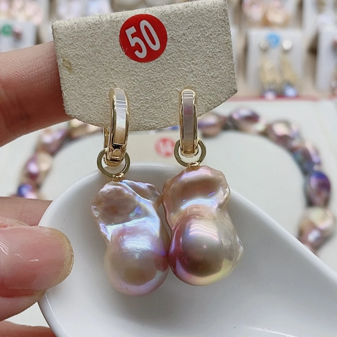 【闪购商品】淡水珍珠耳饰银S925镶嵌