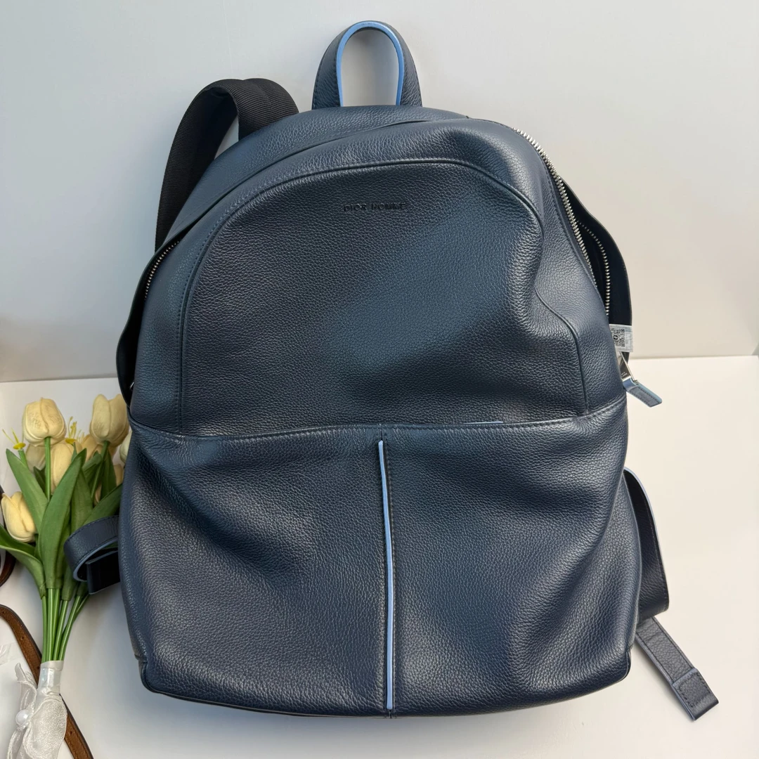 95新 DIOR/迪奥 迪奥深蓝色百搭双肩包