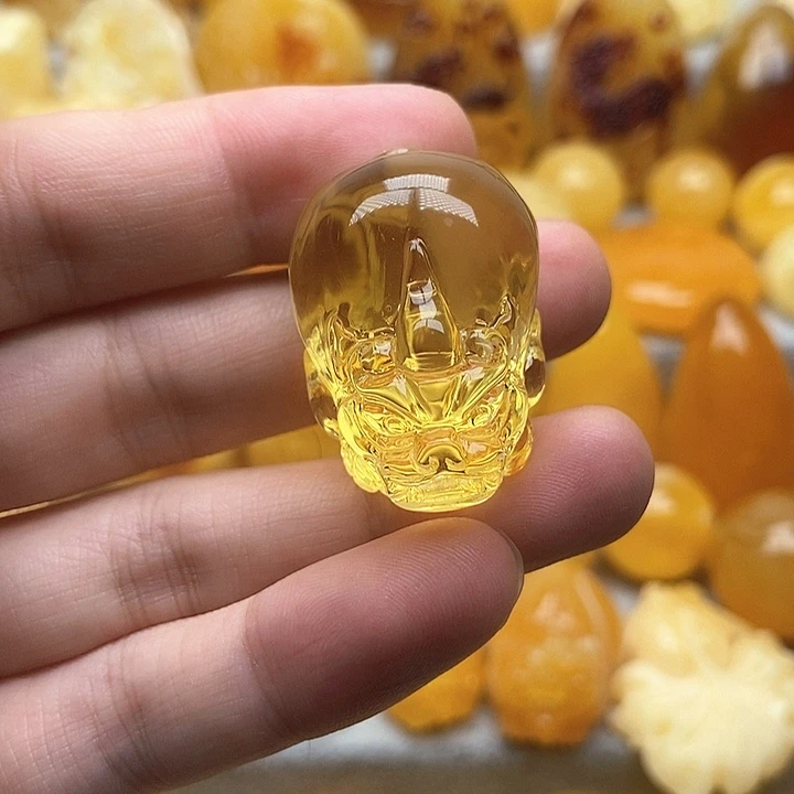 未镶嵌颈饰琥珀琥珀蜜蜡吊坠