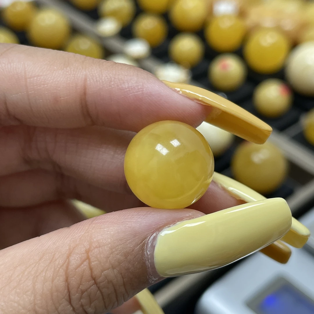 15.7mm圆珠•蜜之缘珠宝天然原矿琥珀蜜蜡
