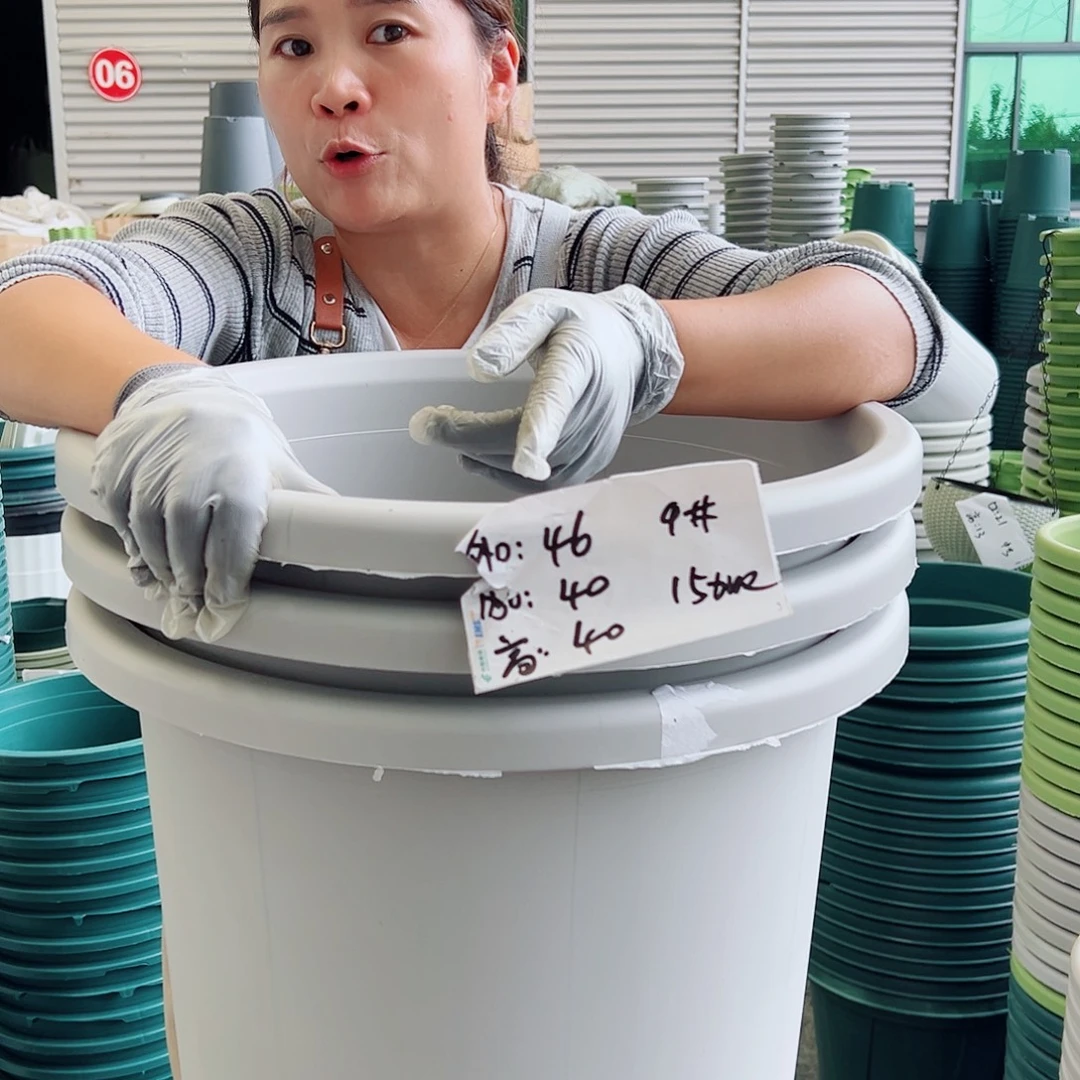 瑕疵四季盆9#灰白色3个无托