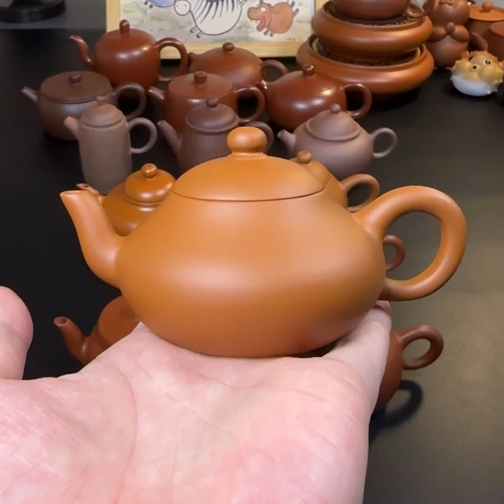 茶壶紫砂110cc鸡蛋黄矮梨