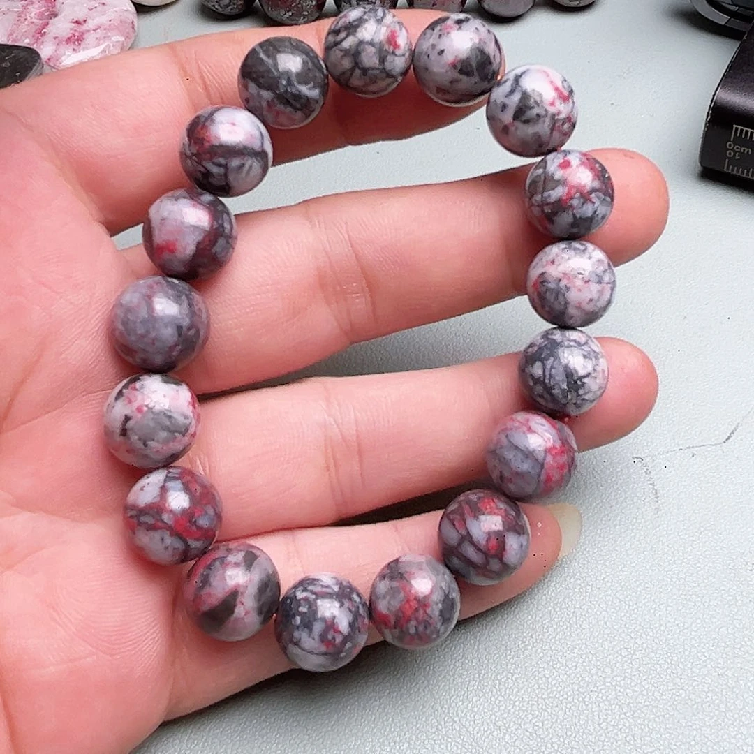粗砂天然朱砂辰石吊坠