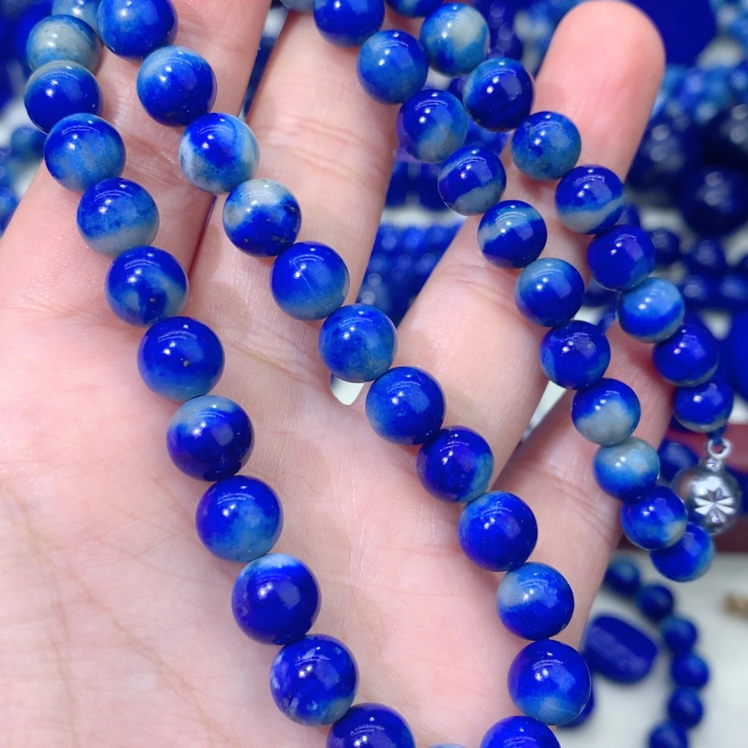 青金石未镶嵌项链