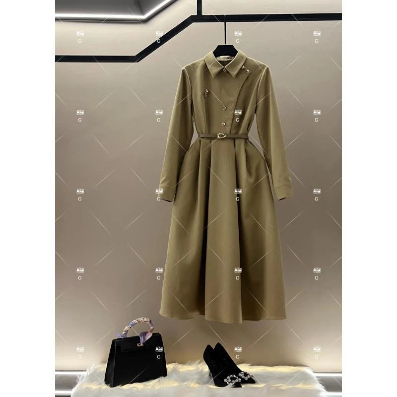 春夏丨设计师轻奢法式印花女士连衣裙 GS-57395