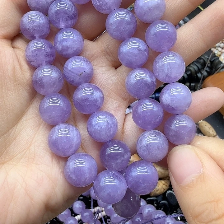 未镶嵌珠宝半成品水晶卡11+紫玉晶一条
