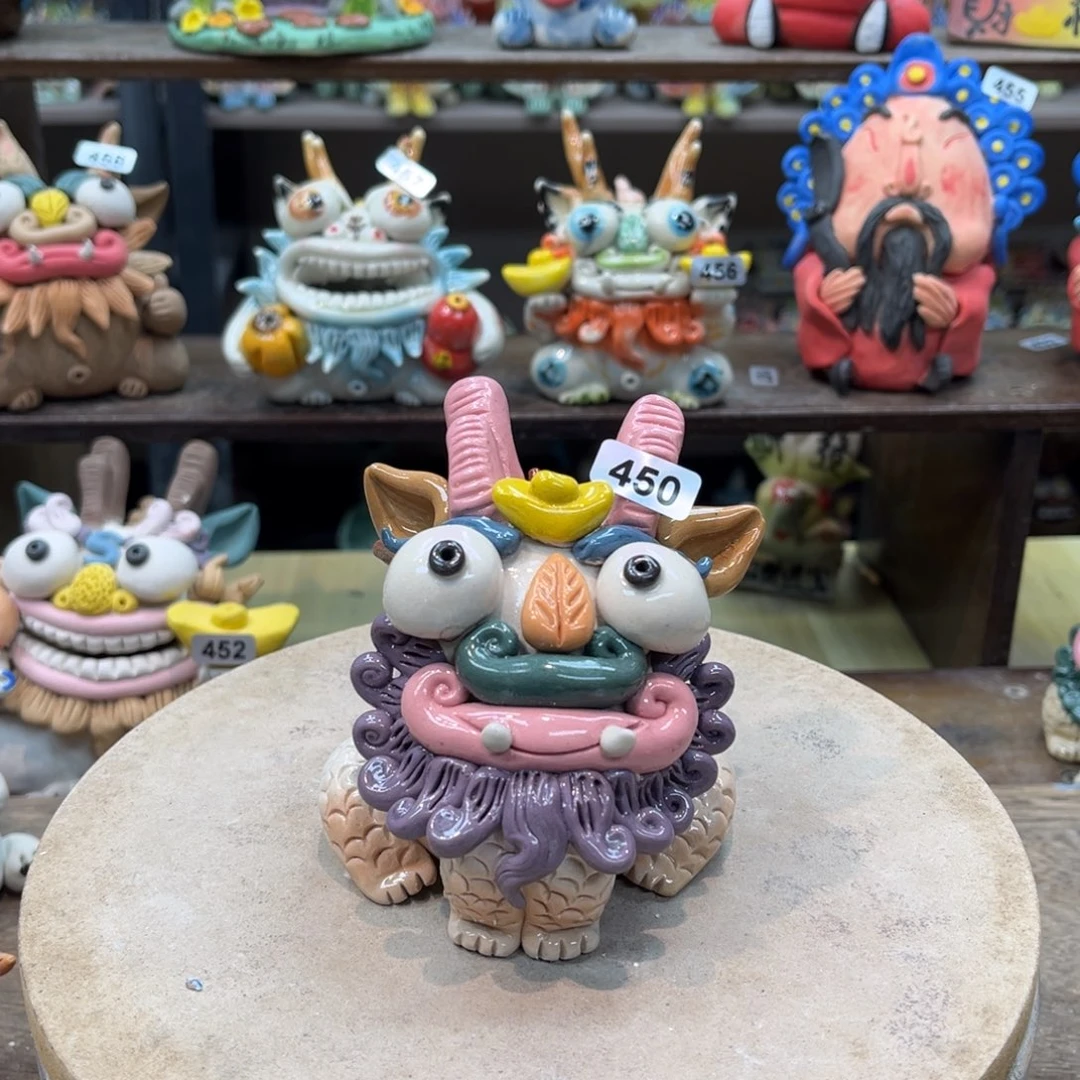 陶瓷纯手工抽象陶瓷摆件450