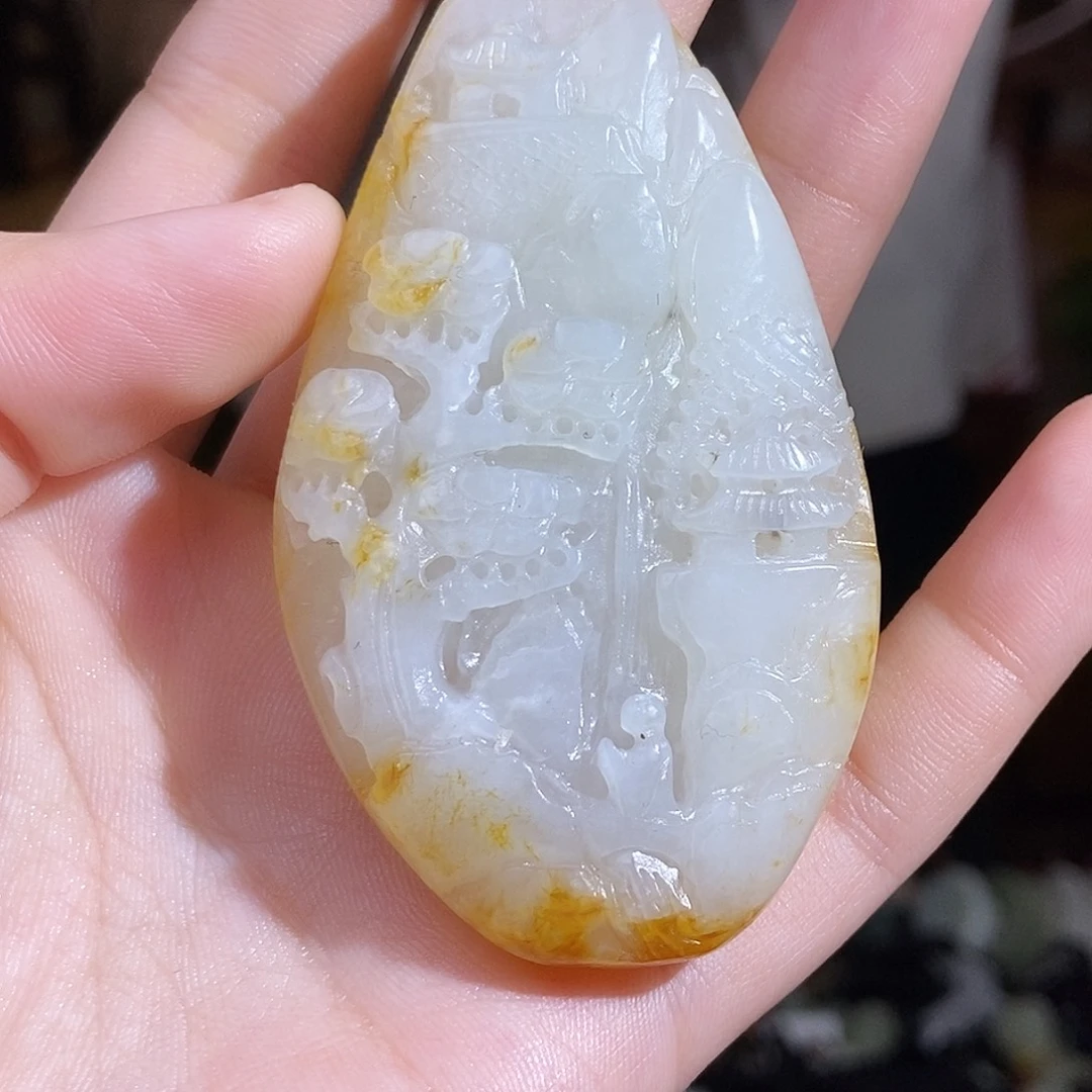 和田玉未镶嵌颈饰