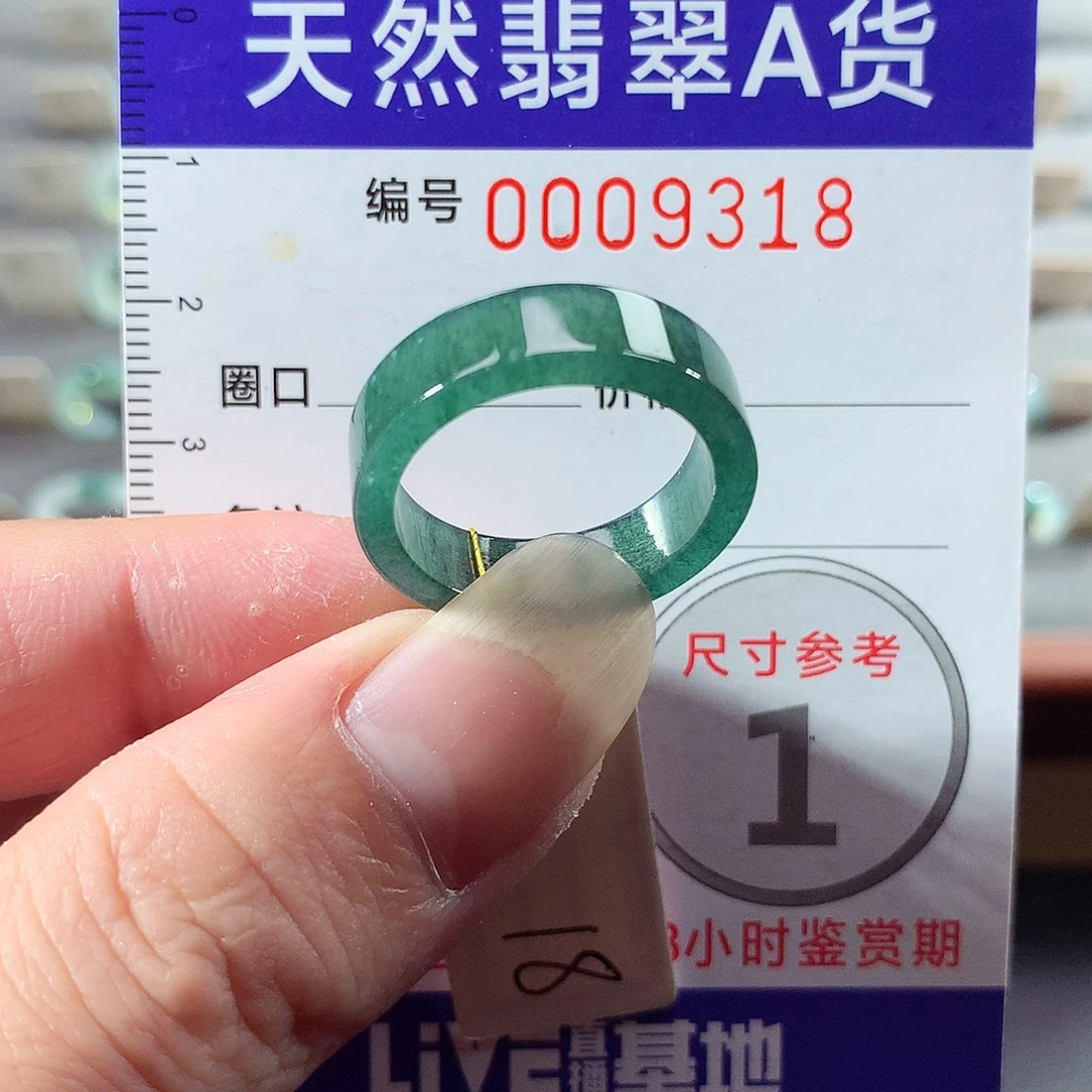 翡翠未镶嵌戒指18号