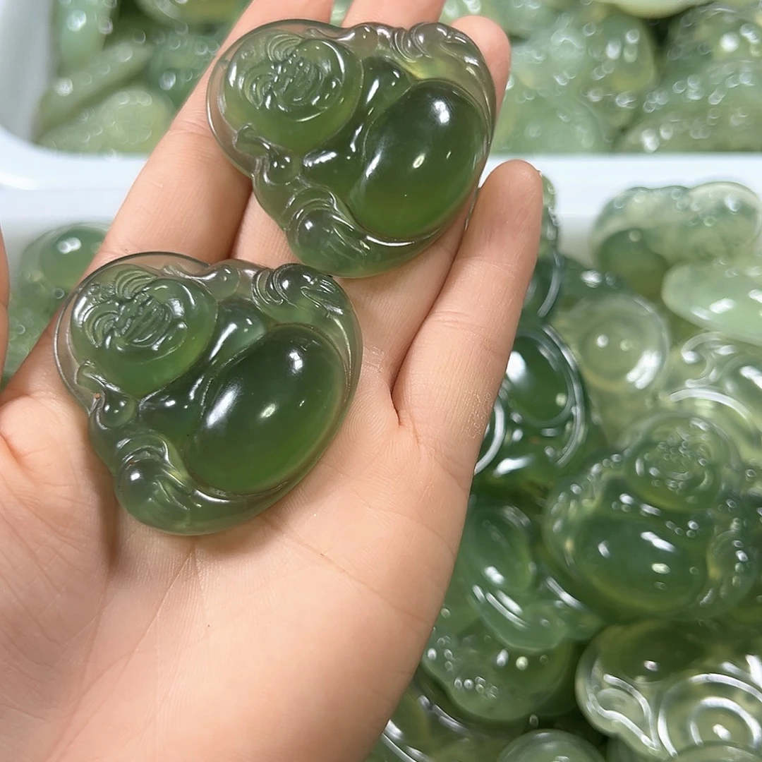 小***晶合金蛇纹石玉挂件
