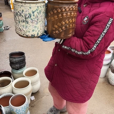 口18高21瑕疵盆子