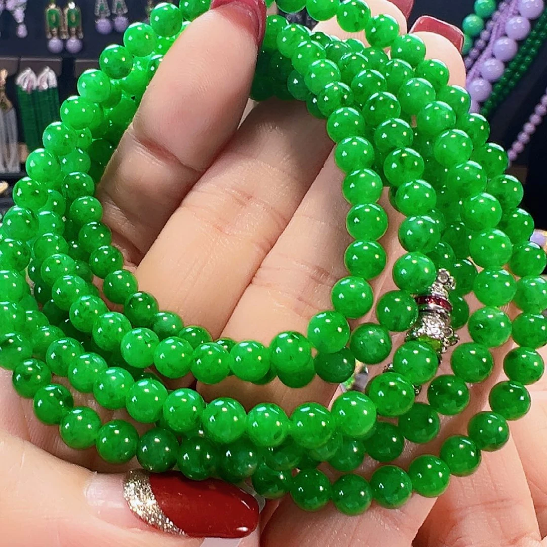 翡翠18K金镶嵌颈饰签收后24小时鉴赏期