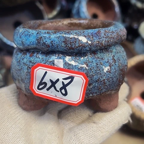 红陶粗陶花盆手工