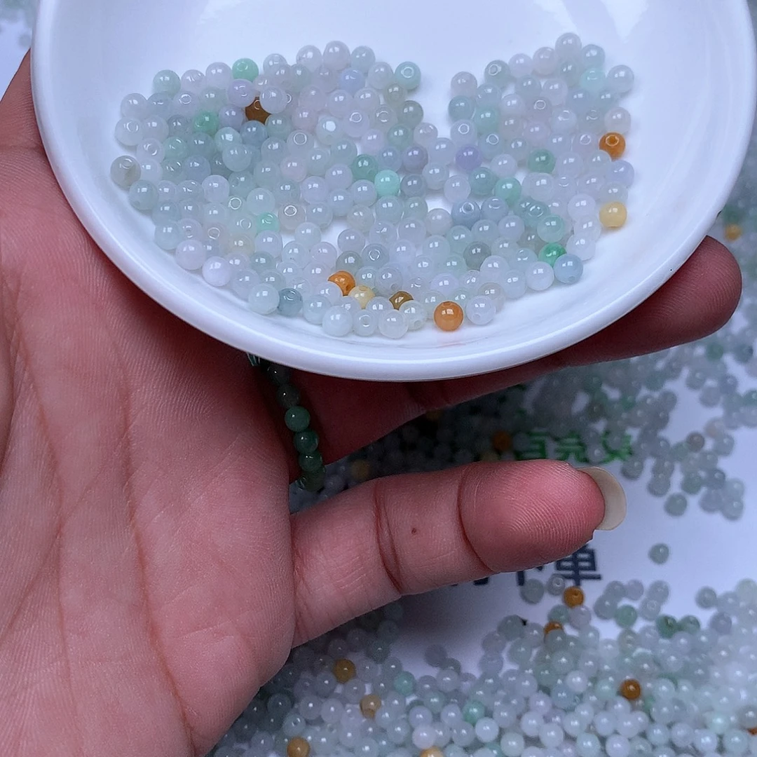 翡翠散珠翡翠翡翠卡3.6。220颗40元