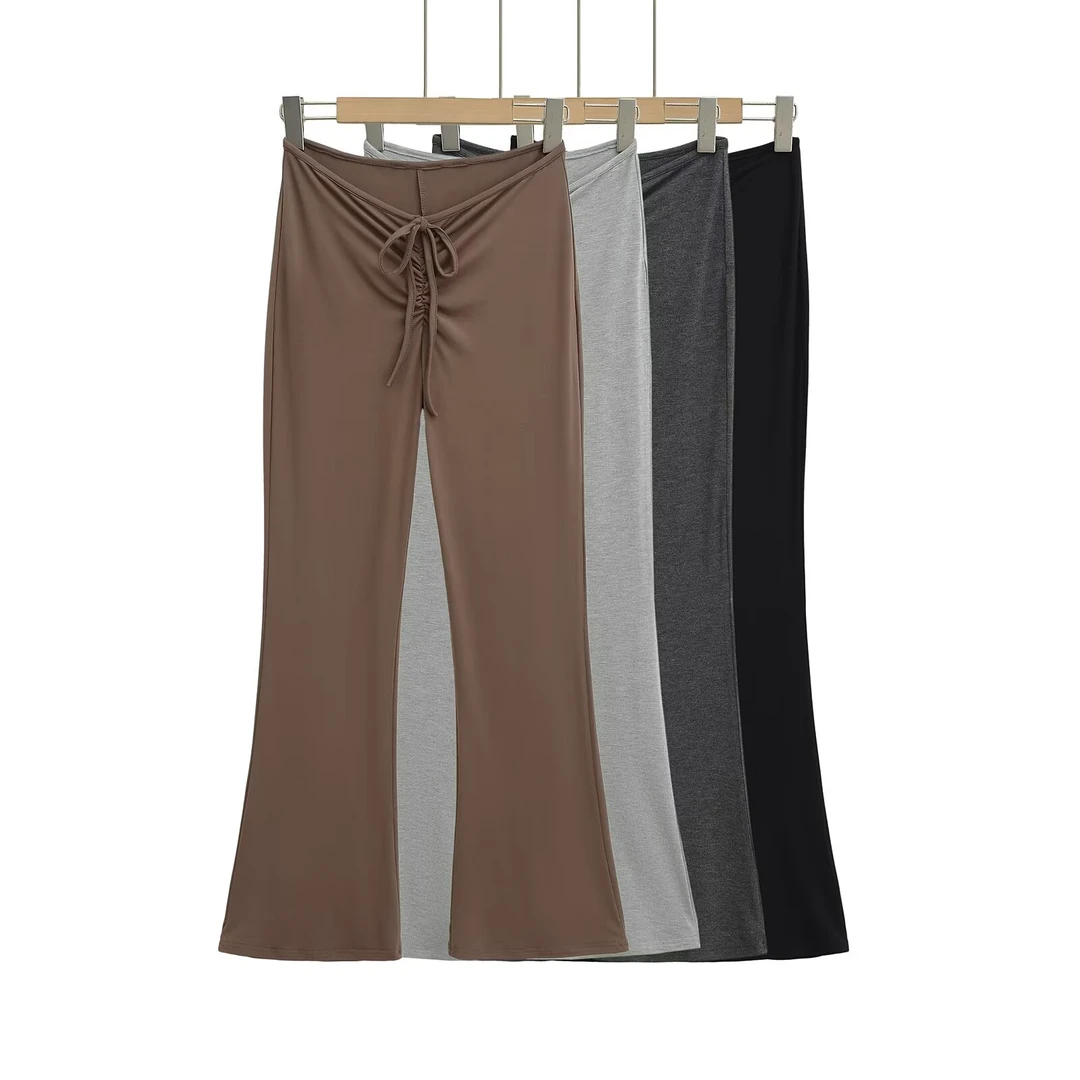 时尚薄款休闲休闲裤高腰修身长裤显瘦长裤打底裤高腰阔腿裤